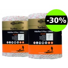 gallagher duopack vidoflex 9 turboline 2x200mtr